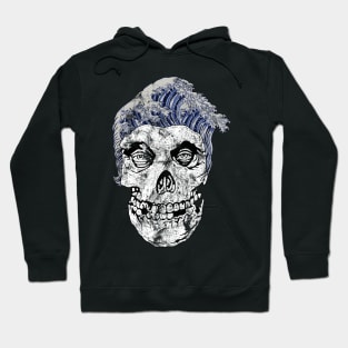 Skull Head Waves Color Hoodie